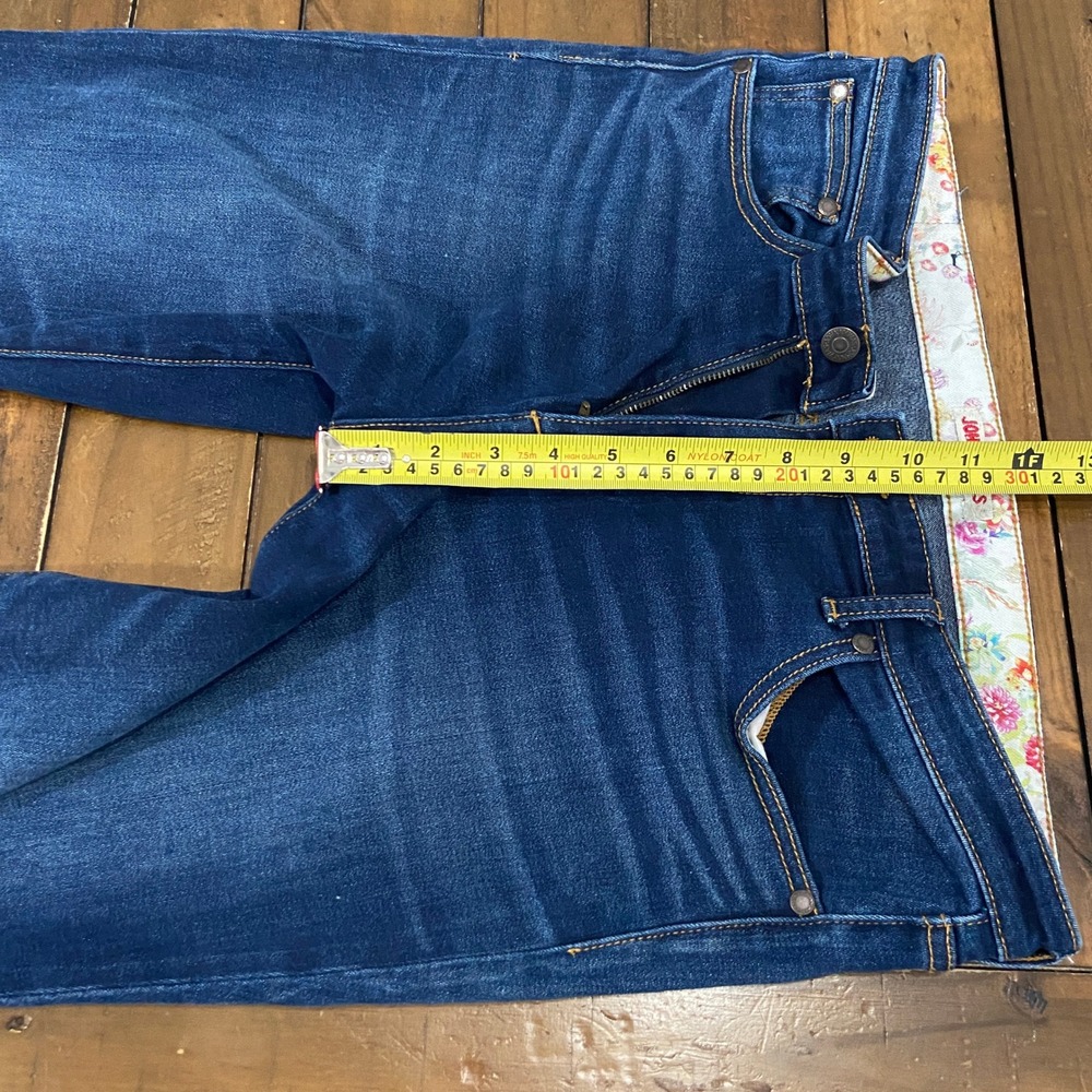 Johnny Was The Skinny Jean Mid Rise Dark Wash Stretch Denim Blue‎ Size 30 - Picture 7 of 9